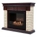 Каминокомплект: Биокамин Firelight BFP/P-2520, портал Bricks 25 камень бежевый, шпон темный дуб производитель Firelight