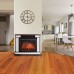 Каминокомплект: Очаг Electrolux EFP/P-2520LS,портал Scala 25 сланец скалистый белый, шпон тёмный дуб производитель Electrolux