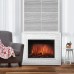 Каминокомплект:Очаг Electrolux EFP/P-3320RLS, портал Loft 30 камень белый, белая эмаль производитель Electrolux