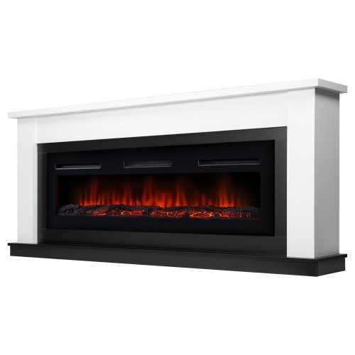 Каминокомплект: Очаг Electrolux Infinity EFP/P-1600ULS, портал Canto Long белый, черный производитель Electrolux