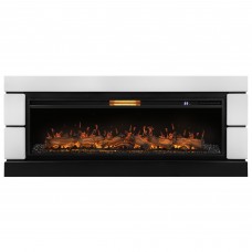 Каминокомплект: Очаг Royal Thermo Aurora RTFP/P-AR60LS, портал Moderno 60, белый