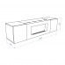 Тумба с биокамином Firelight BFP-P1600 графит производитель Firelight