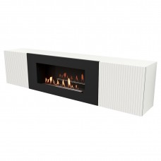 Тумба с биокамином Firelight BFP-P1700L белая