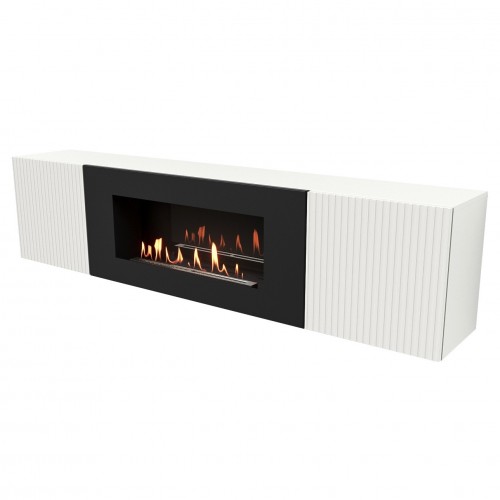Тумба с биокамином Firelight BFP-P1700L белая производитель Firelight