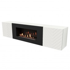 Тумба с биокамином Firelight BFP-P1700V белая