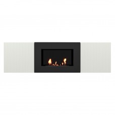 Тумба с биокамином Firelight BFP/P-1400L белая