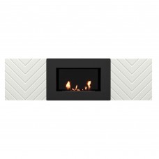 Тумба с биокамином Firelight BFP/P-1400V белая