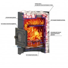 Печь Везувий Скиф Стандарт 22 (ДТ-4) б/в