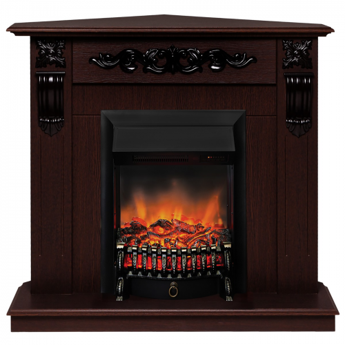 Электрокамин RealFlame Dominica Corner DN c очагом Fobos Lux Black RC производитель RealFlame