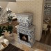 Изразцовая печь-камин с Голландской синей росписью производитель Ceramica