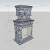 Изразцовая печь-камин с Голландской синей росписью производитель Ceramica