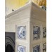 Изразцовый камин коллекции "Голландия" с дровником и ручной росписью 1560 производитель Ceramica