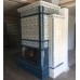 Изразцовый камин коллекции Птицы в синем цвете производитель Ceramica