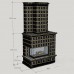 Изразцовый камин Неаполь с Г-образной топкой производитель Ceramica