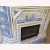 Изразцовый камин с панно из коллекции голландия с кораблем производитель Ceramica