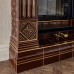 Комплект изразцовой плитки Бристоль для отделки портала. Цвет: Шоколад с золочением 146 производитель Ceramica