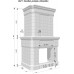 Камин Ар Деко. Цвет: Белый Антик производитель Ceramica