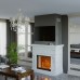 Изразцовый камин Бристоль с росписью серебром производитель Ceramica
