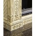 Камин на дровах в коллекции Альбион с росписью в золоте. производитель Ceramica