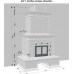 Изразцовый камин Птицы с дровником производитель Ceramica