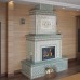Изразцовый камин Птицы с дровником производитель Ceramica