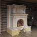Изразцовый камин Усадьба с дровником производитель Ceramica