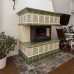 Камин в облицовке изразцами коллекции Браво с росписью производитель Ceramica