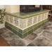 Камин в облицовке изразцами коллекции Браво с росписью производитель Ceramica