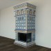 Изразцовый камин Византия с топкой с Г-образным стеклом производитель Ceramica