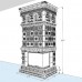 Изразцовый камин Византия с топкой с Г-образным стеклом производитель Ceramica