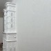 Каминная топка Астов ПС 3865 в облицовке изразцами белого цвета коллекции Неоготика. производитель Ceramica