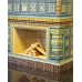 Классический камин с открытой топкой из кирпича в коллекции Византия производитель Ceramica
