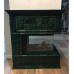 Островной камин в муравленном цвете с п-образной топкой производитель Ceramica