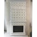 Пристенный изразцовый камин "Элеганс 20x20" в пастельной росписи производитель Ceramica