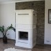 Пристенный камин в белом цвете с топкой фирмы Tarnavya. производитель Ceramica