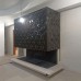 Современный камин с открытой топкой в майоликовой глазури производитель Ceramica