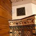 Угловая печь-камин Византия с топкой LISEO. Палитра: Лесная. 3290 производитель Ceramica