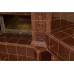Угловой изразцовый камин Альбион с дровником производитель Ceramica