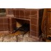 Угловой изразцовый камин Альбион с дровником производитель Ceramica