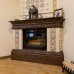 Угловой изразцовый камин Арт Нуво. Палитра: кофейная. производитель Ceramica