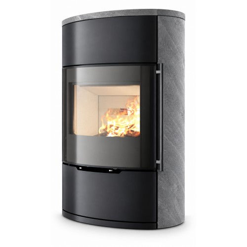 Дровяная печь-камин Ember O2 FG Rounded sides - natural stone (вид не указан) производитель Ember