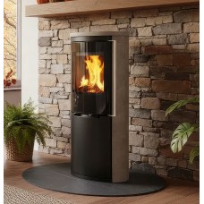 Печь-камин Ember D19 FG Limestone