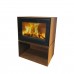Печь-камин Jydepejsen Zeta Freestanding Corteen производитель Jydepejsen