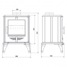 Чугунная печь KAWMET P8 7.9 kW EKO