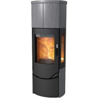 Печь-камин Lotus PRIO M Indian Night - with side glass panel