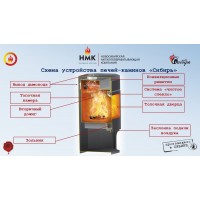 Печь-камин "Сибирь-15" Печь-камин "Сибирь-15"