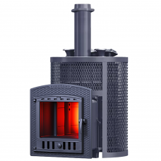 Печь Авангард ЗКH 25 (П2) Ураган в круглой сетке