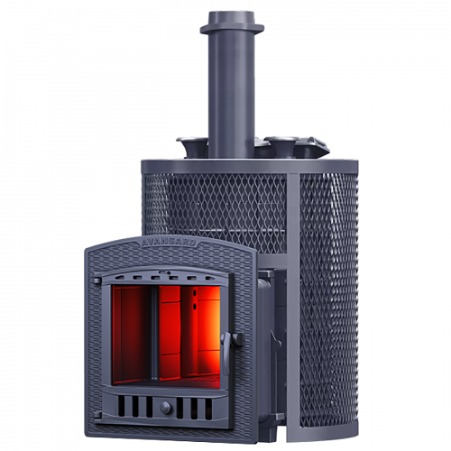 Печь Авангард ЗКH 35 (П2) Ураган в круглой сетке производитель ТехноЛит