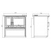 Отопительно-варочная печь Plamen 850 Glas белая производитель Plamen
