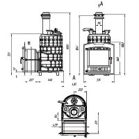 Печь Авангард ЗК 25 (П2) Pro